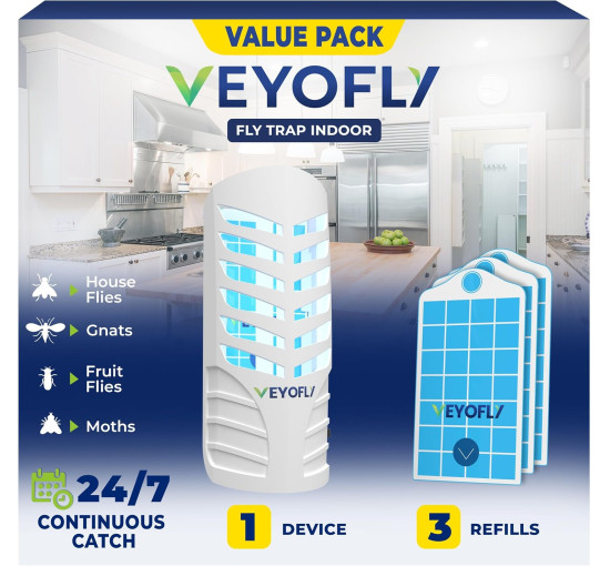 Ловушка для насекомых с подсветкой VEYOFLY VF02 для дома, белый (my-20203)