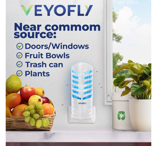 Ловушка для насекомых с подсветкой VEYOFLY VF02 для дома, белый (my-20203)