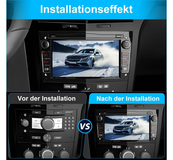 Магнитола AWESAFE XTPV72SC-F Android 13 для Opel Corsa, Astra, Zafira, Meriva с 7-дюймовым экраном, 2 ГБ + 32 ГБ, черный (my-20029)