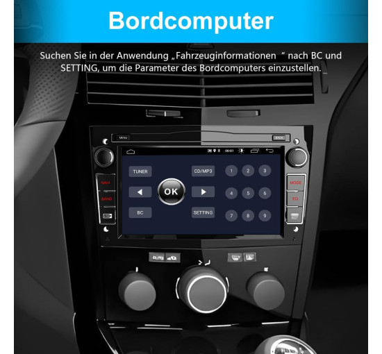 Магнитола AWESAFE XTPV72SC-F Android 13 для Opel Corsa, Astra, Zafira, Meriva с 7-дюймовым экраном, 2 ГБ + 32 ГБ, черный (my-20029)