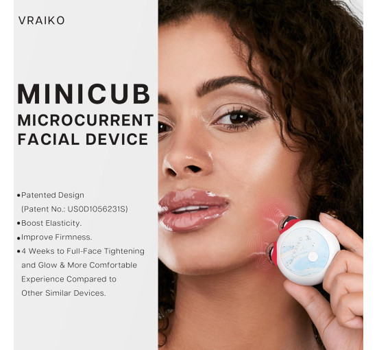 Микротоковая терапия для лица VRAIKO RM MediCube,  для домашнего ухода за кожей, жемчужно-белый (my-20059)