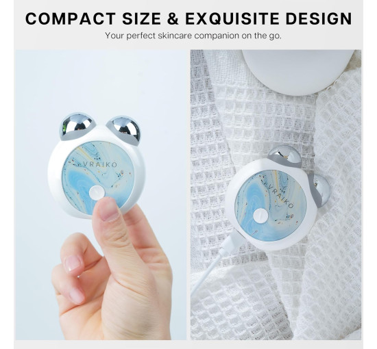 Микротоковая терапия для лица VRAIKO RM MediCube,  для домашнего ухода за кожей, жемчужно-белый (my-20059)