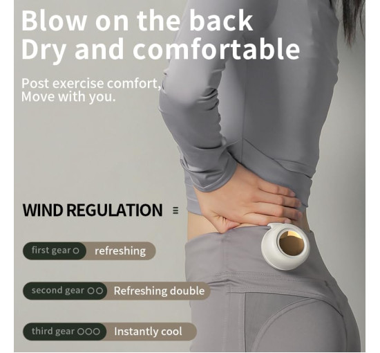 Мініатюрний вентилятор Feitenn MF019 без лопатей, білий (my-20132)