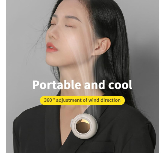 Мініатюрний вентилятор Feitenn MF019 без лопатей, білий (my-20132)