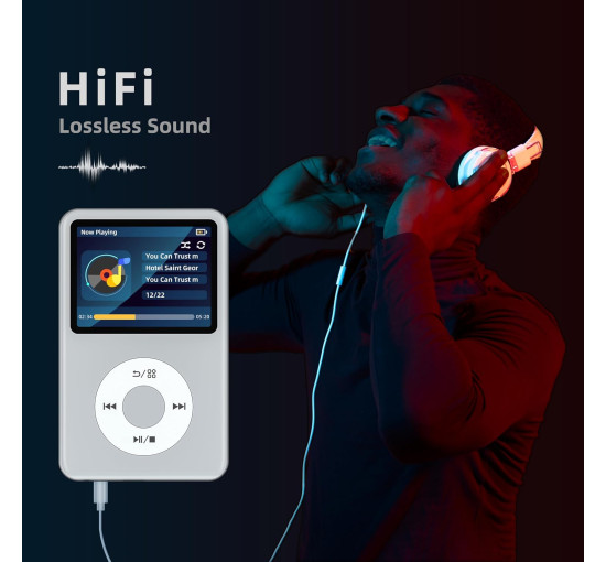 MP3-плеєр Innioasis Y1 з Bluetooth 128G, сріблястий (my-20176)