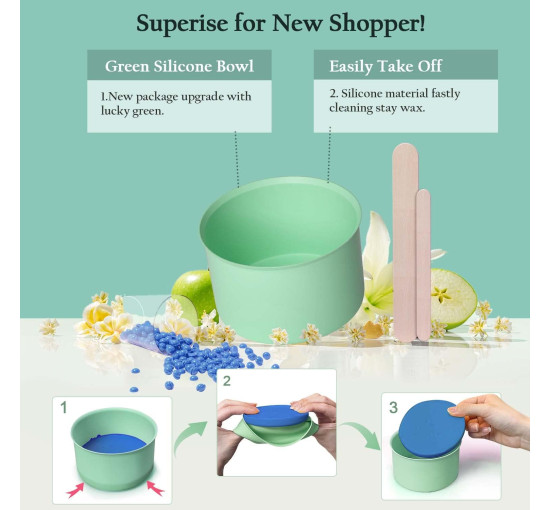 Набір для депіляції AVAII з восковими кульками 400 г (my-20084)