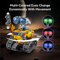 Набор для сборки робота IKUPER B886 Technic, ДУ с помощью приложения, 631 детали, желтый (my-20057)