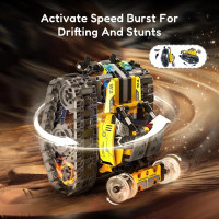 Набір для складання робота IKUPER B886 Technic, ДУ за допомогою програми, 631 деталі, жовтий (my-20057)