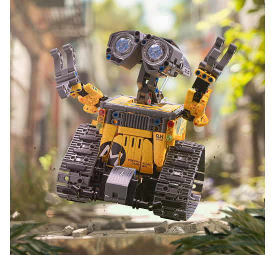 Набор для сборки робота IKUPER B886 Technic, ДУ с помощью приложения, 631 детали, желтый (my-20057)