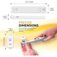 Обмежувач відкриття вікон BeeGo, дитячий замок для ПВХ-вікон, білий (my-20171)