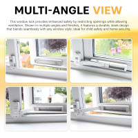 Обмежувач відкриття вікон BeeGo, дитячий замок для ПВХ-вікон, білий (my-20171) Обмежувач відкриття вікон BeeGo, дитячий замок для ПВХ-вікон, білий (my-20171)