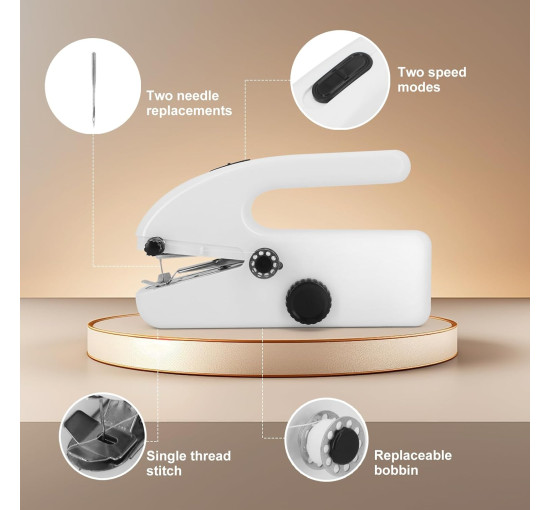 Портативная электрическая мини-швейная машинка Ykall FRJ-S1, белый (my-20073)