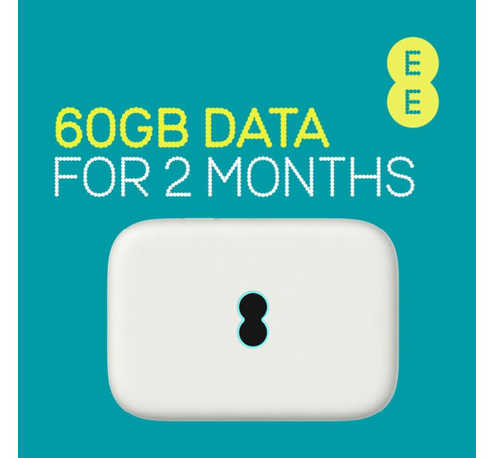 Портативный 4G Wi-Fi роутер EE PAYG 4G WiFi 2 60 ГБ, белый (my-20136)