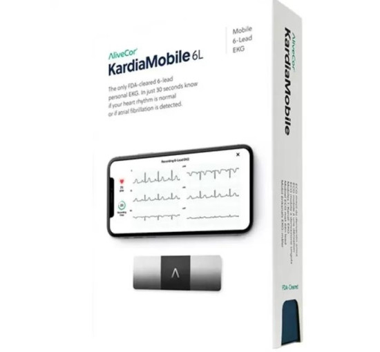Портативный электрокардиограф AliveCor KardiaMobile 6L AC-019-NUA-A (my-20035)