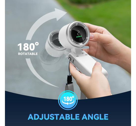 Портативный ручной турбовентилятор PlayHot N607, белый (my-20092)