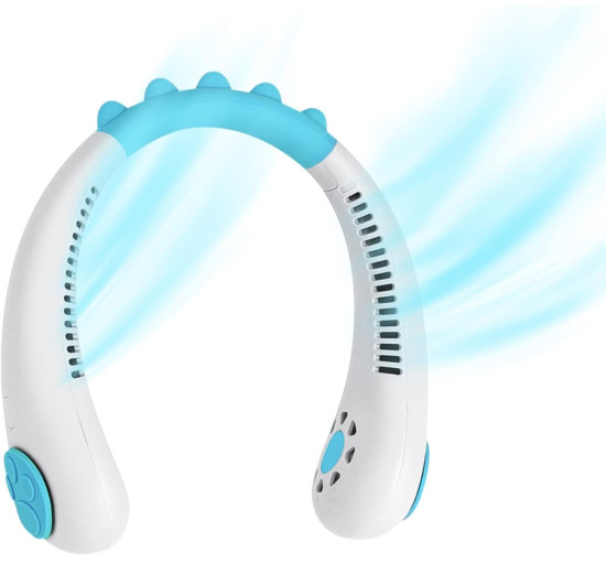 Портативний шийний вентилятор TOAOB, білий (my-20090)