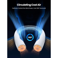 Портативный шейный вентилятор Warmco N1, 10000 мА·ч, 4-скоростной, белый (my-20033) Портативный шейный вентилятор Warmco N1, 10000 мА·ч, 4-скоростной, белый (my-20033)