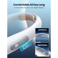 Портативный шейный вентилятор Warmco N1, 10000 мА·ч, 4-скоростной, белый (my-20033) Портативный шейный вентилятор Warmco N1, 10000 мА·ч, 4-скоростной, белый (my-20033)