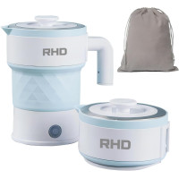 Портативний складний електричний чайник RHD об'ємом 0,7 л, 600 Вт, синій (my-20037)