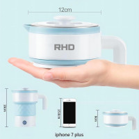 Портативный складной электрический чайник RHD объёмом 0,7 л, 600 Вт, синий (my-20037)