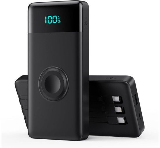 Портативное зарядное устройство Power Bank QTshine HX100N9 10800 мАч, черный (my-20207)