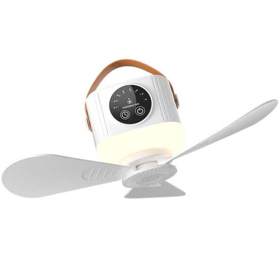 Потолочный вентилятор XAGMODSHN с дистанционным управлением и зарядкой через USB, белый (my-20191)