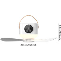 Потолочный вентилятор XAGMODSHN с дистанционным управлением и зарядкой через USB, белый (my-20191)