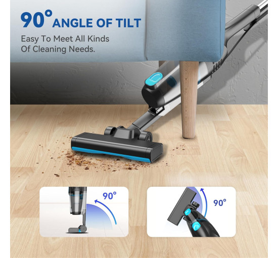 Проводной пылесос Vazone R6X, 20000 Па, синий (my-20112)