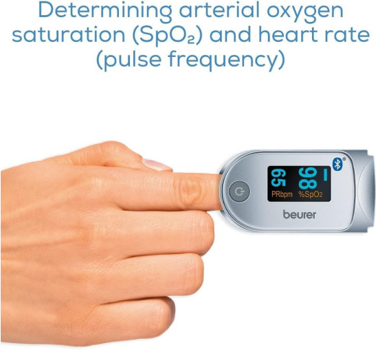 Пульсоксиметр Beurer PO60 із Bluetooth, білий (my-20126)