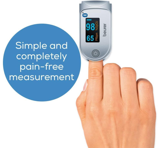 Пульсоксиметр Beurer PO60 із Bluetooth, білий (my-20126)