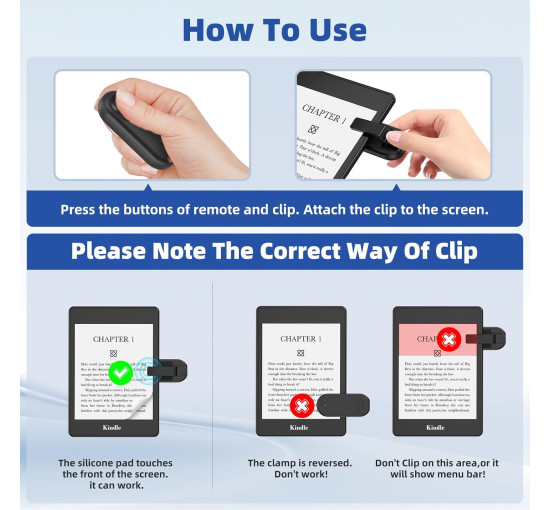 Пульт дистанционного управления DATAFY FYQ-K1,  для электронных книг, черный (my-20177)