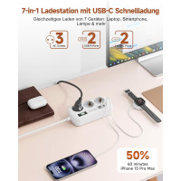 Сетевой удлинитель Meta-Ant 6188-1.5M с USB 3,4 А, 17 Вт, белый (my-20097)