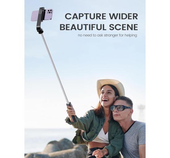 Штатив-палиця для селфі ANXRE ANXST01 з пультом управління, чорний (my-20172)