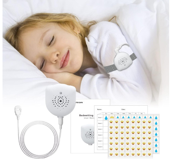 Сигнализатор ночного недержания мочи TEQIN, с зарядкой от USB, белый (my-20009)