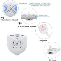 Сигнализатор ночного недержания мочи TEQIN, с зарядкой от USB, белый (my-20009)