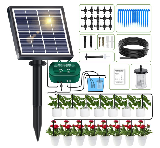 Система поливу YAHAMOO BSV-IC007 на сонячній енергії (my-20135)