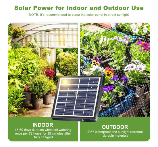 Система поливу YAHAMOO BSV-IC007 на сонячній енергії (my-20135)