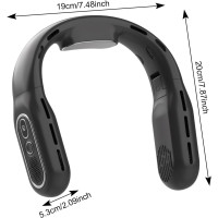 Складаний шийний вентилятор Colexy, 3-швидкісний, із зарядкою від міні-USB та світлодіодним дисплеєм, чорний (my-20022) Складаний шийний вентилятор Colexy, 3-швидкісний, із зарядкою від міні-USB та світлодіодним дисплеєм, чорний (my-20022)