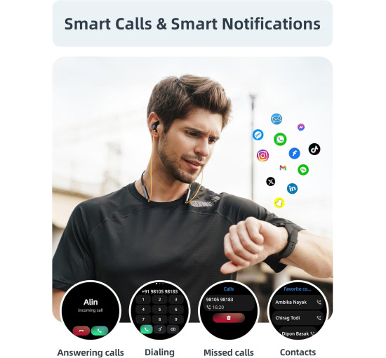 Смарт-часы Parsonver SR3-Noir HD-экран 44 мм, черный (my-20168)
