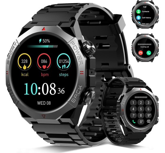 Смарт-часы Qecnato S10 водонепроницаемый IP68, черный (my-20167)