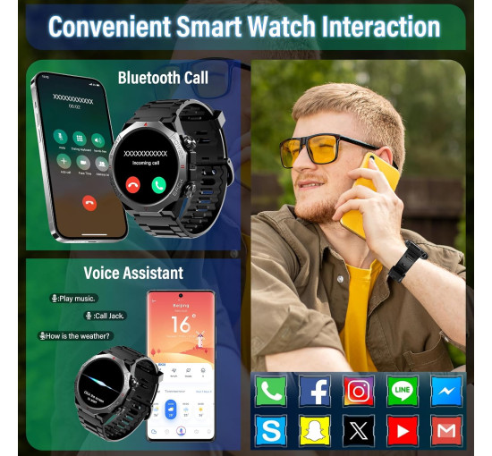 Смарт-часы Qecnato S10 водонепроницаемый IP68, черный (my-20167)