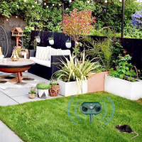 Солнечный отпугиватель животных Spizummp с датчиком движения, зеленый (my-20184)