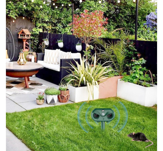 Сонячний відлякувач тварин Spizummp з датчиком руху, зелений (my-20184)