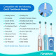 Совместимые насадки Yanaboo SB-17A-Y8 для зубной щетки Oral B, 8шт. белый (my-20130)
