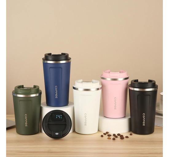 Стакан MERISHOPP с вакуумной изоляцией, 380 мл, розовый (my-20010)