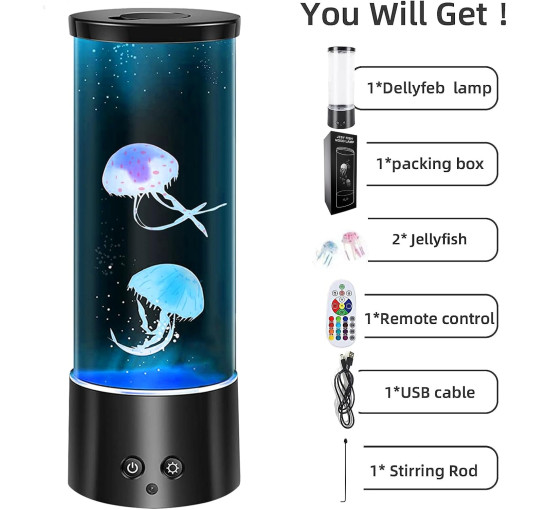 Светодиодная лавовая лампа Xocome O-15 «Медуза» (my-20074)