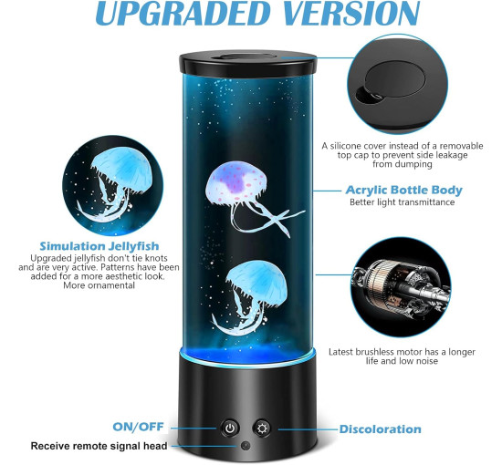 Светодиодная лавовая лампа Xocome O-15 «Медуза» (my-20074)