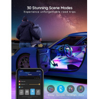 Світлодіодна стрічка Govee H7090 для автомобіля, інтелектуальне RGBIC-підсвічування салону автомобіля, DC 12 В (my-20050)