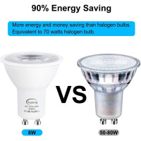 Светодиодные лампы HYDONG BR16-SSDQB GU10 мощностью 8 Вт, холодный белый, 6000 К, упаковка из 10 шт. (my-20210)