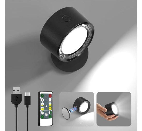 Світлодіодний настінний світильник Lightbiz X120, чорний (my-20181)